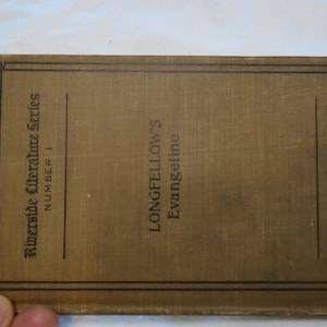 Antique Longfellow&#39;s Evangeline Book 1896