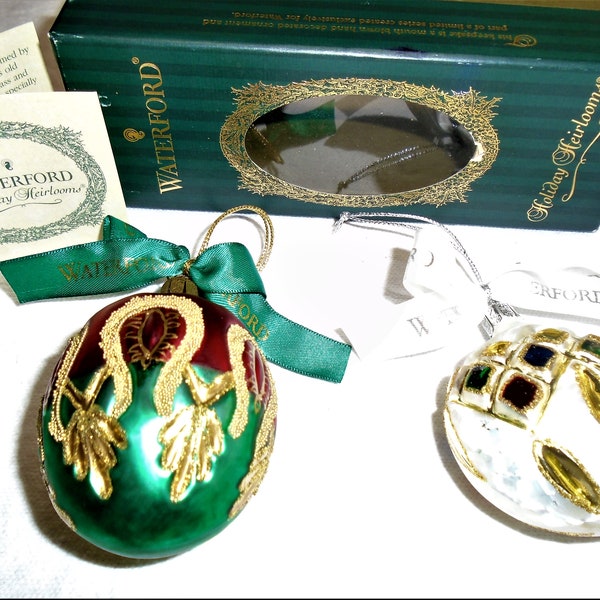 Vintage Waterford Christmas Ornaments Etsy
