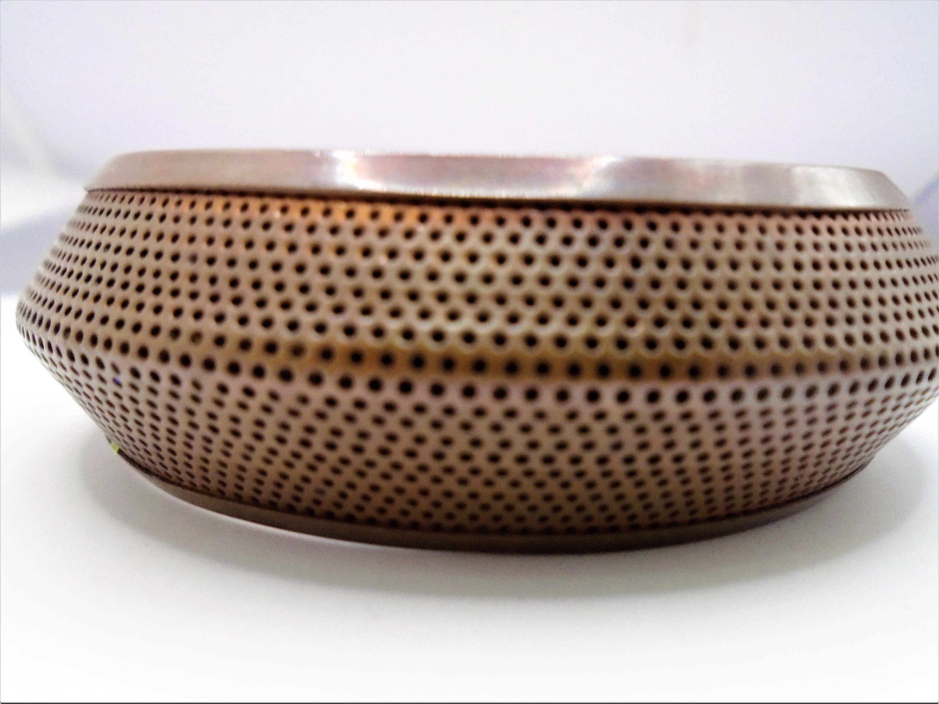 Large Copper Bracelet Health Benefits Perforated Thick Bangle Etsy