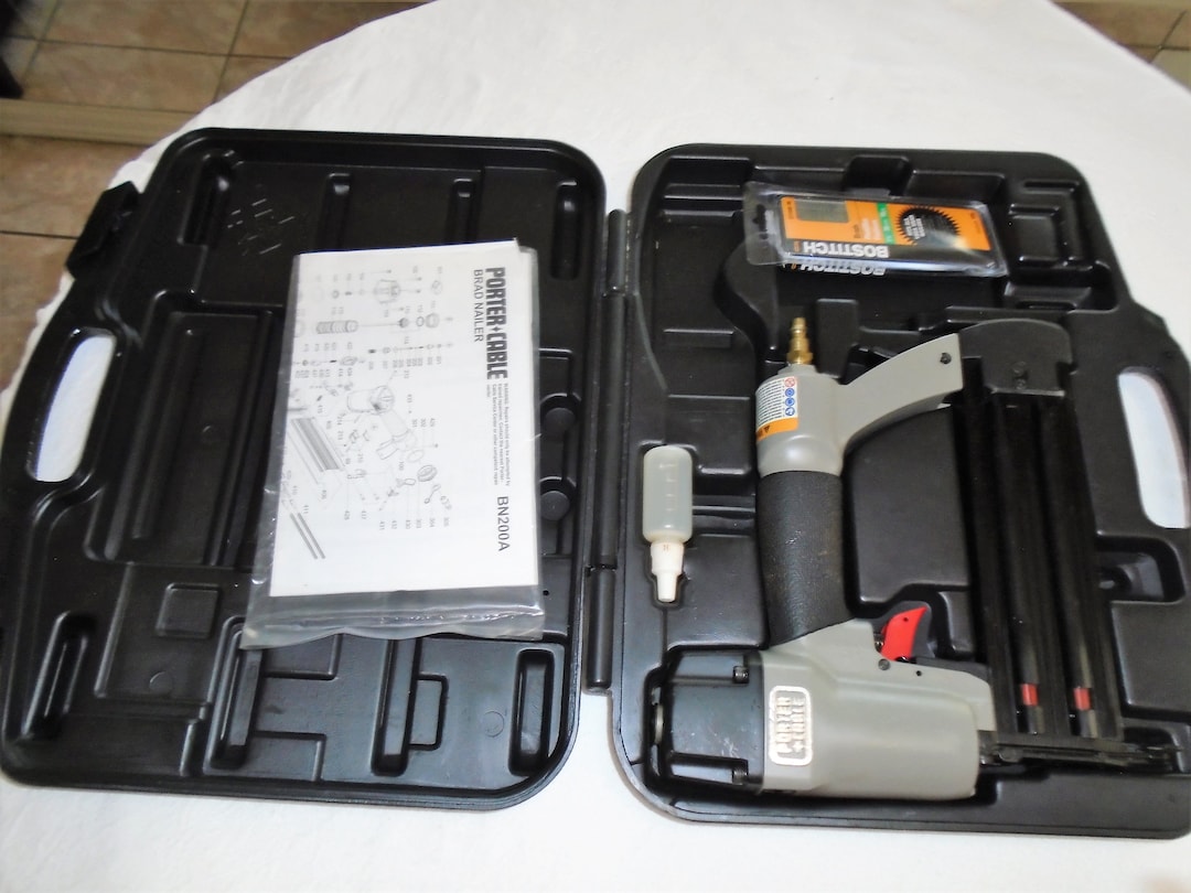 Porter Cable 18 Gauge Pneumatic Brad Nailer BN200A Adjustable Etsy