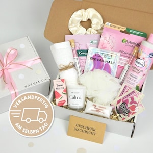 Wellnessbox Personalisiertes Geschenk Wellnessbox Pink Geschenk Geburtstag Wellness Hochzeit in 3 Varianten für Freundin Frauen