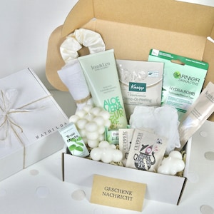 Personalisierte Geschenkbox Wellnessbox Grün für Geschenk Muttertag Geburtstag Wellness Gift Hochzeit in 2 Varianten für Freundin Frauen#111