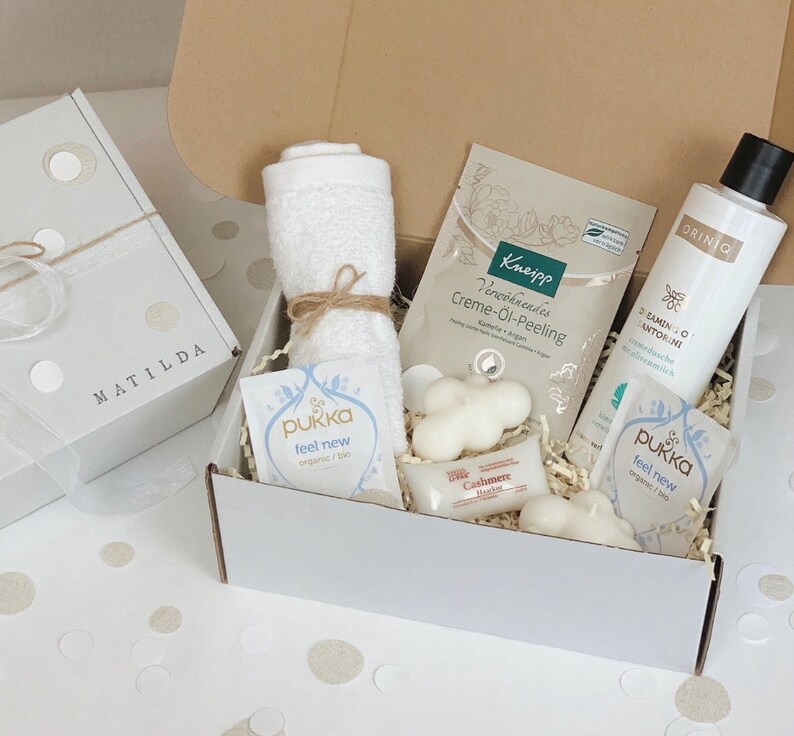 Personalisierte Geschenk Box für Frauen Weihnachtsgeschenk Freundin Geschenk Geburtstag Hochzeit Wellnessbox für Mütter in 3 Varianten 101 Bild 6