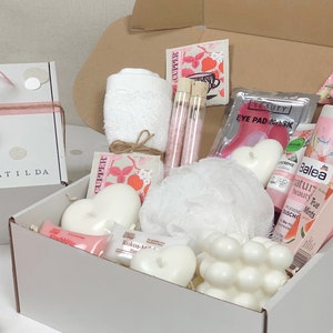 Personalisierte Geschenkbox Wellnessbox Pink für Geschenk Muttertag Geburtstag Wellness Gift Hochzeit in 3 Varianten für Freundin Frauen102 Bild 4