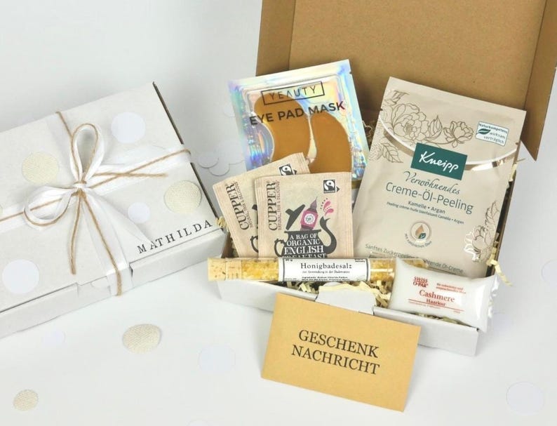 Personalized gift box for women, girlfriend gift, birthday gift for women, wedding gift, wellness box for mothers in 4 variations Geschenkbox S