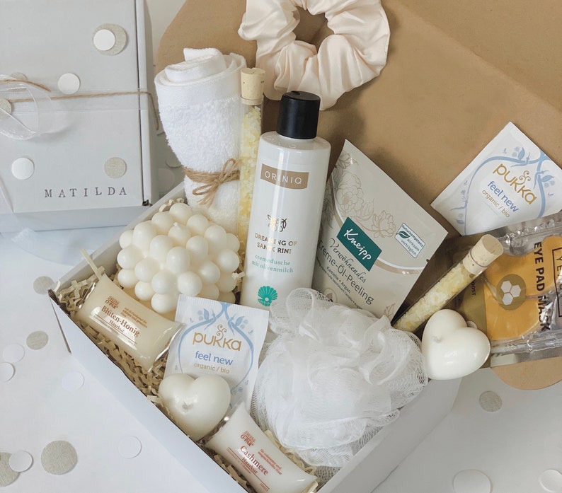 Personalisierte Geschenk Box für Frauen Weihnachtsgeschenk Freundin Geschenk Geburtstag Hochzeit Wellnessbox für Mütter in 3 Varianten 101 Bild 4