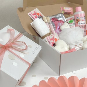 Personalisierte Geschenkbox Wellnessbox Pink für Geschenk Muttertag Geburtstag Wellness Gift Hochzeit in 3 Varianten für Freundin Frauen102 Bild 5