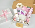 Personalized Wellness Box Gift in Pink - Birthday, Wellness, Wedding Gift in 3 Variations for Girlfriend, Women, Small Token of Appreciation product logo
