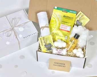 Personalized Gift Box Wellness Box M Yellow Gift Mother's Day Birthday Wellness Wedding Gifts for Women Girlfriend Gift #109