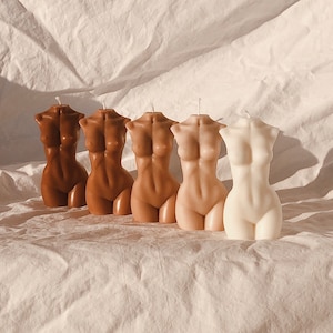 Mae. Handmade Female Body Candle | Body Candle Torso | Aesthetic Decorative Gift for Women | Sculpture Candle Nude Art