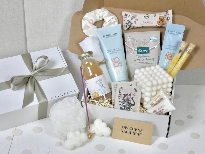 Personalisierte Geschenk Box für Frauen Weihnachtsgeschenk Freundin Geschenk Geburtstag Hochzeit Wellnessbox für Mütter in 3 Varianten 101 Geschenkbox XL