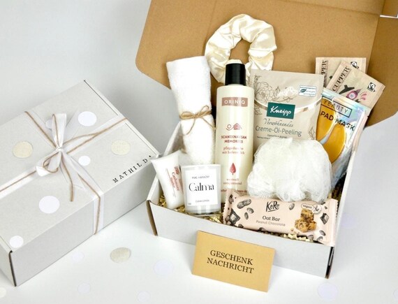 Geschenkbox Personalisiert für Frauen Freundin Geschenk Geburtstagsgeschenk für Frauen Hochzeit Wellnessbox für Mütter in 4 Varianten