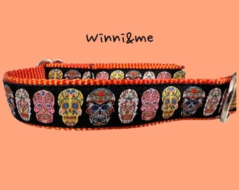 Day of the Dead dog collar