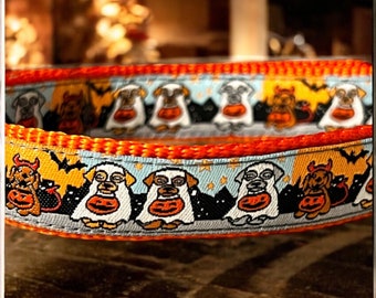 Ghost & Devil Dog dog collar
