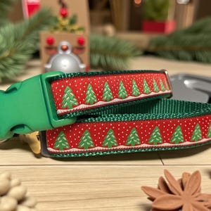 Snowy Pines Dog Collar/Holiday Collar