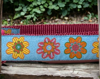 Flowers on Blue