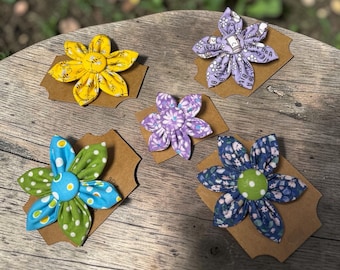 Spring Flowers/Attachable flowers for dog collar
