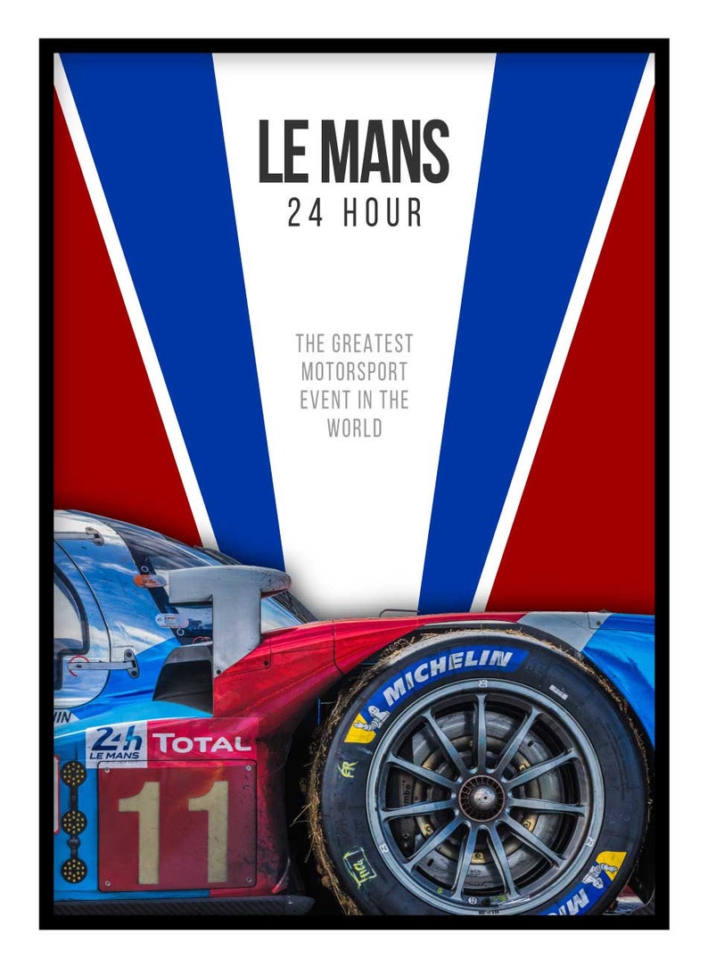 24hr Le Mans Motorsport Race Print Poster Wall Decor Art Etsy UK