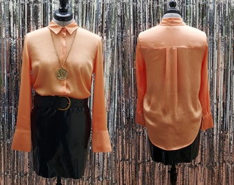 gold satin blouse uk