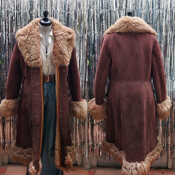 GENUINE 70s Vintage Afghan Coat Penny Lane Authent