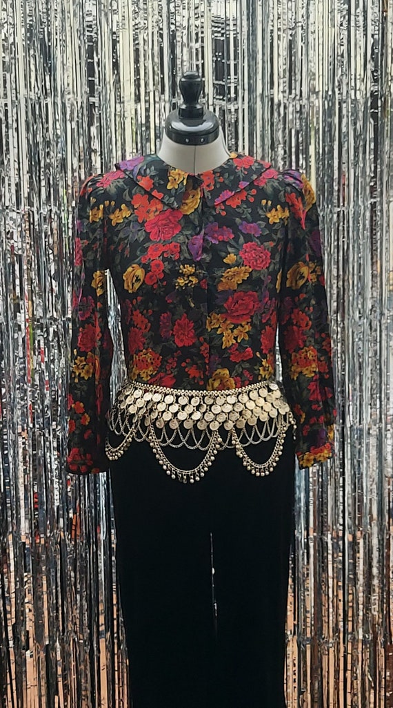 Floral Peter Pan Collar Shirt