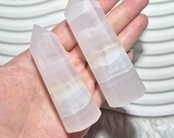 Mangano Pink Calcite Tower