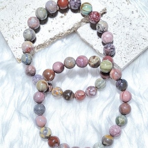 Alashan Agate 7+mm Bracelet, Natural