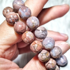 Alashan Agate Bracelet 10+mm, Natural