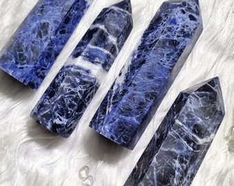 Natural Sodalite Tower, healing stones