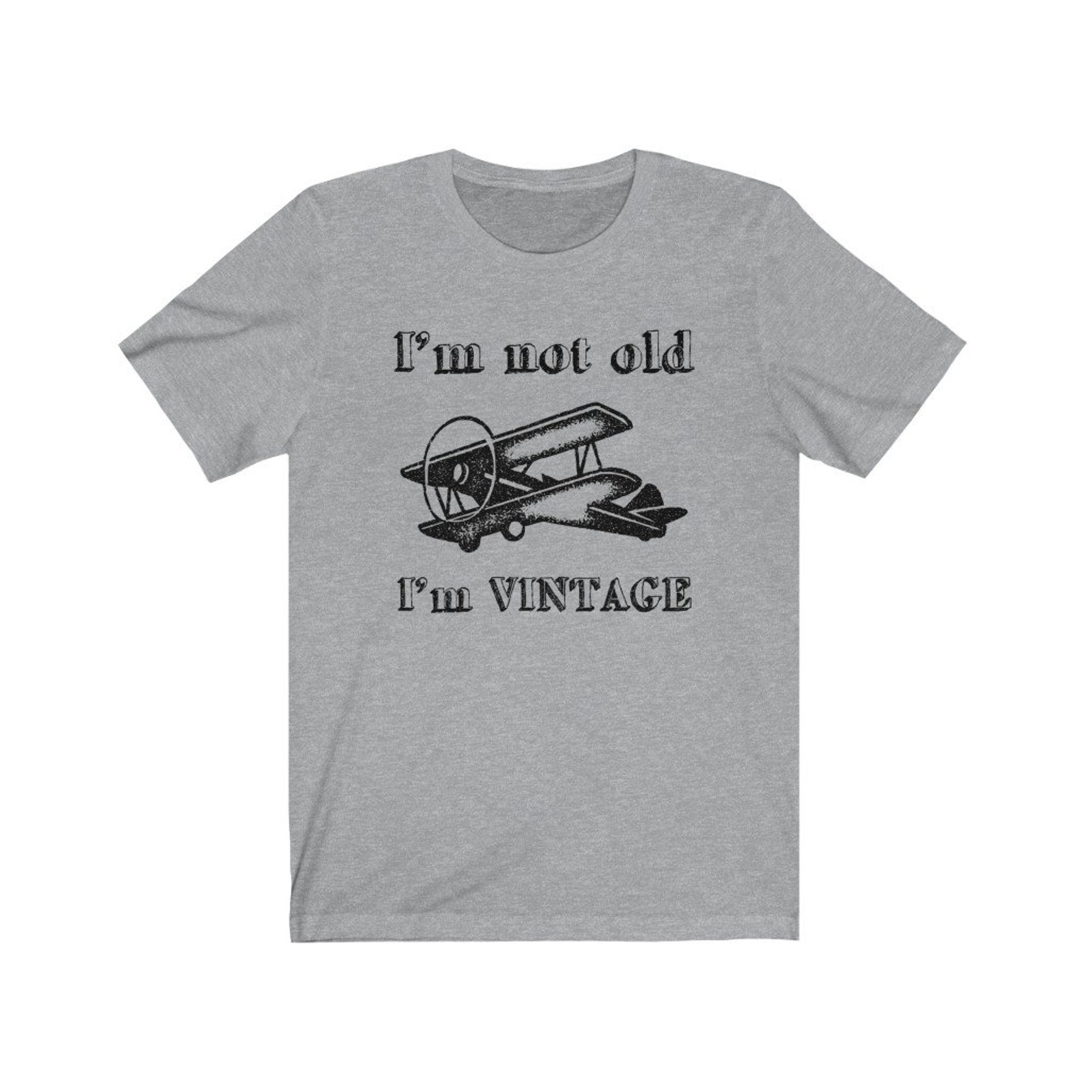 Je Ne Suis Pas Une Option Je ne suis pas vieux je suis vintage T-Shirt Old Plane | Etsy
