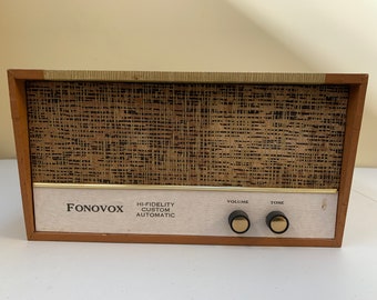 Vintage Fonovox Suitcase Record Player