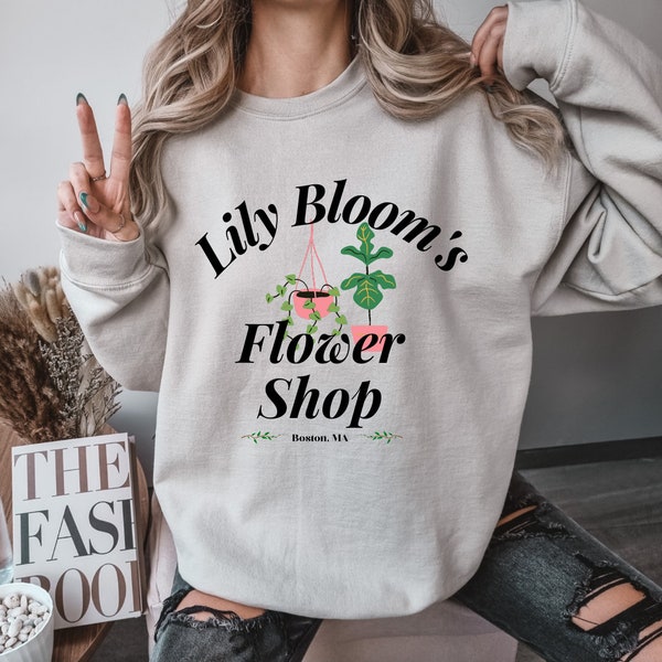 Lily Bloom's bloemenwinkel trui, het eindigt met ons shirt, Lily Bloom trui, Lily Bloom, Colleen Hoover Merch, het begint met ons sweatshirt