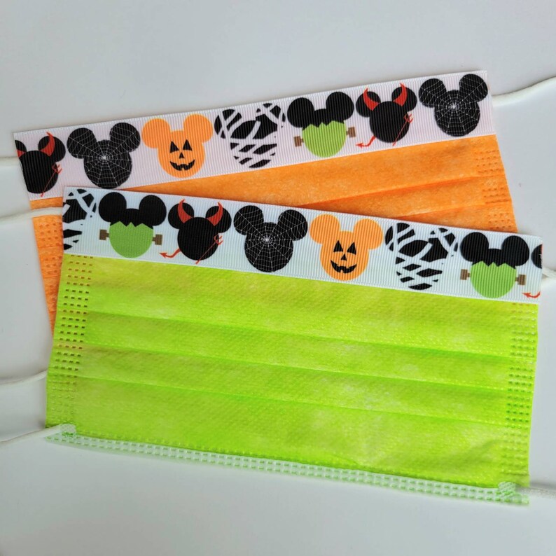 Disney Halloween Themed Face Masks Disposable Face Masks for Etsy