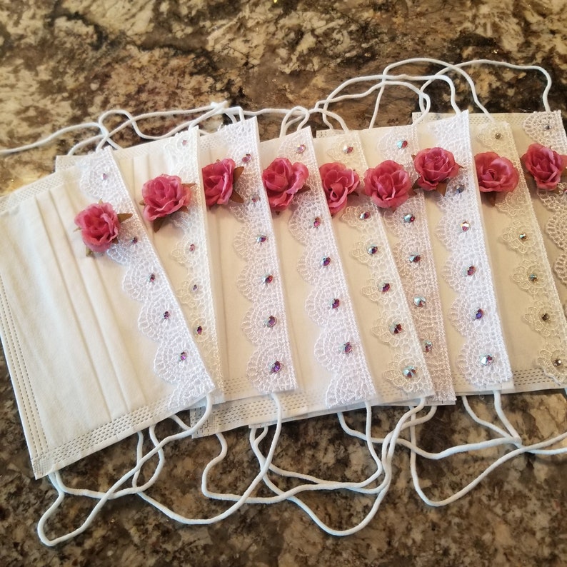 Wedding Party Face Mask Bride to Be Mask Bridal Shower Mask Etsy