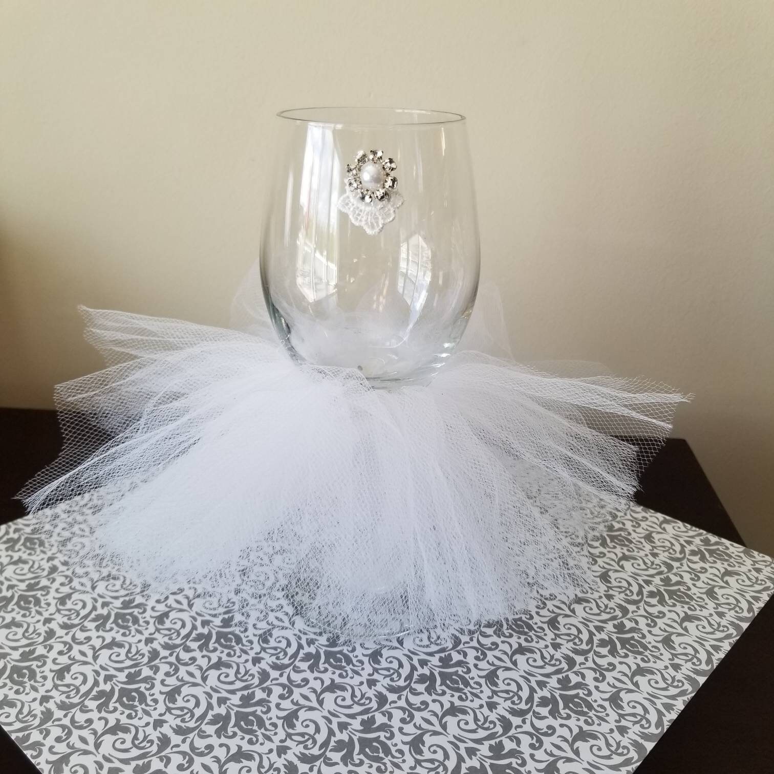 Wedding Shower Wine Glass Bridal Shower Wine Glass Bridal Etsy