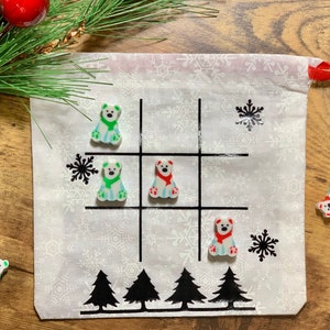 Tic Tac Toe Travel Game Bag
