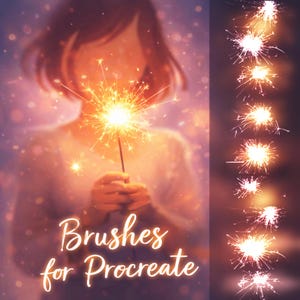Sparklers Brush Set for Procreate, Brushes and Stamps