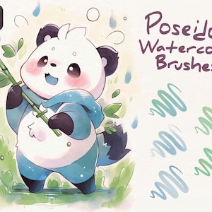 70 以上の PROCREATE 水彩ブラシ | iPad 上のリアルな水彩画 |ウォーターブレンダー、水彩紙テクスチャー、ファインライナーが含まれています