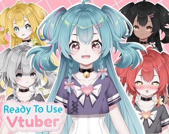 Model Vtuber do użytku komercyjnego | Pełnowymiarowy/w pełni uzbrojony model anime Live2D (gotowy do użycia)