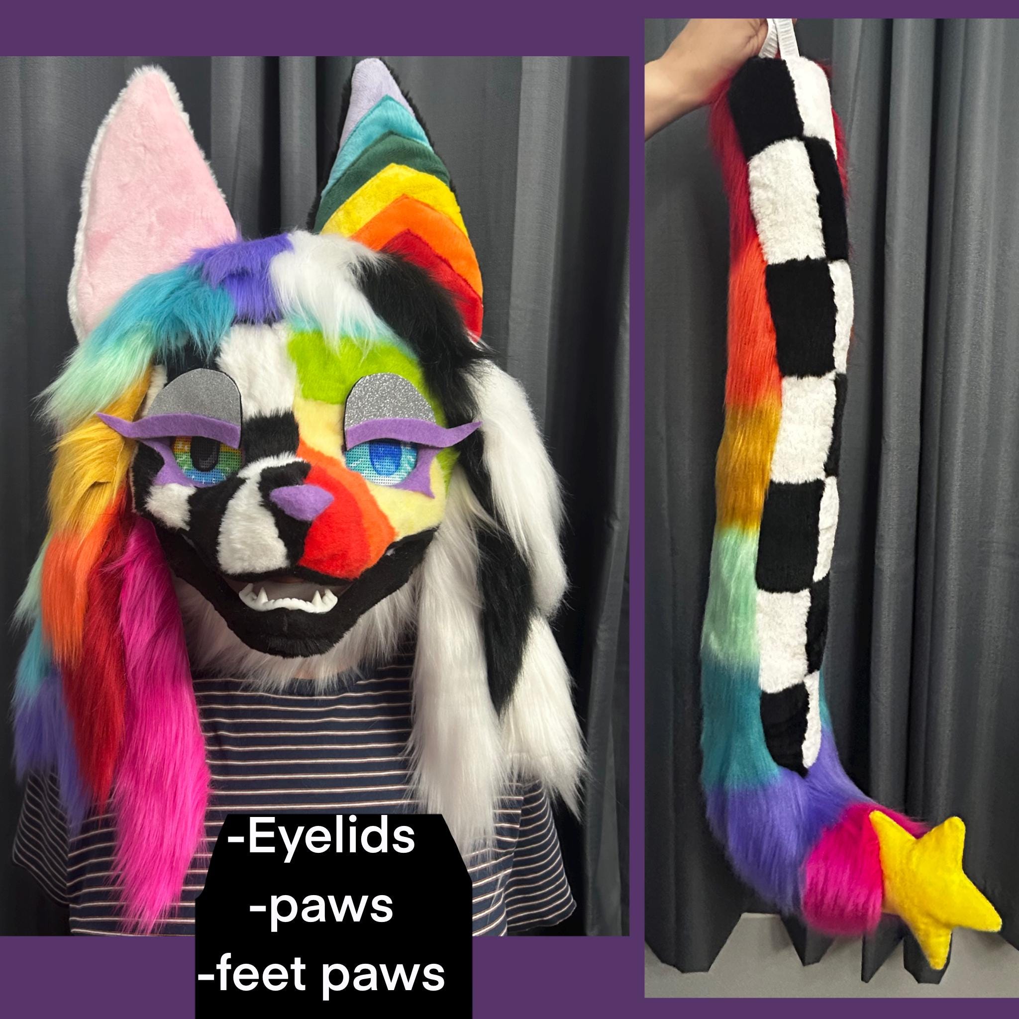 Sparkle Dog Canine premade fursuit partial