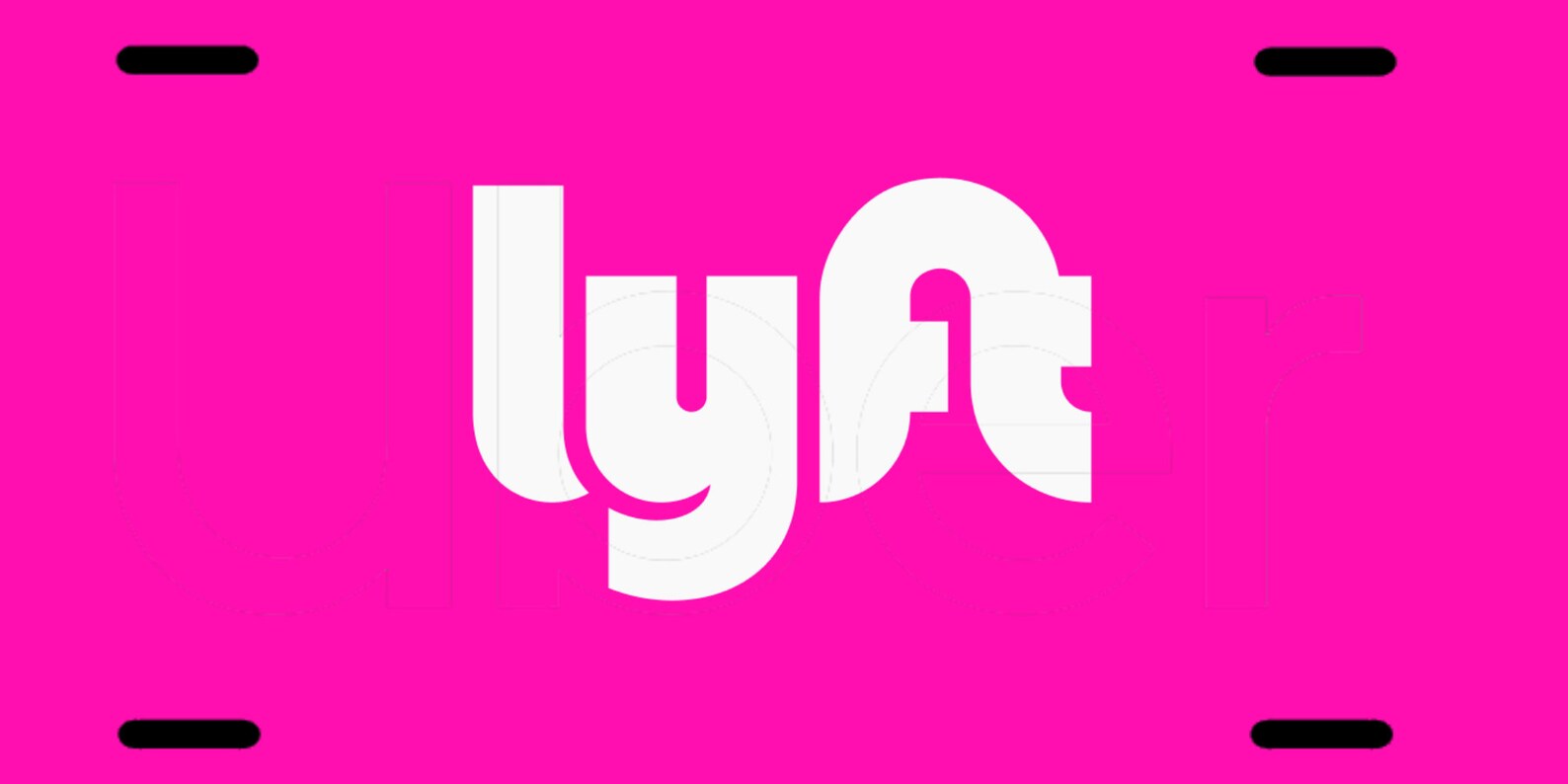 Lyft Logo on Metal Aluminum Car Tag Custom License Plate 2 Etsy.