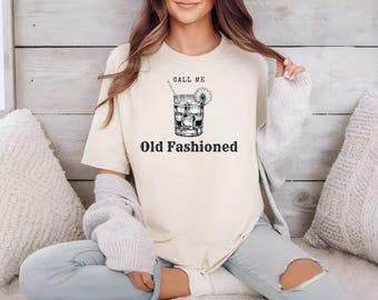 Call Me Old Fashioned Cocktail Unisex Softstyle T-Shirt, Drink Lover Gift Tee, Mixology Shirt, Barware Apparel, Funny Alcohol Top