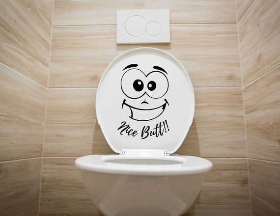 breedtegraad ongebruikt Portiek TOILET STICKER CLEANING Stickers Nice Butt Funny Toilet - Etsy Nederland