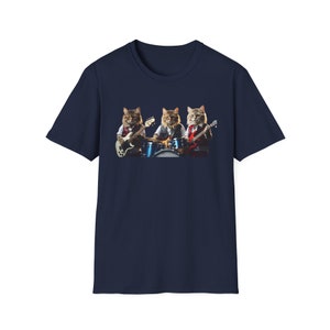 Meow-tallica: Rockstar Cats Band Tee - Cat Band with Attitude T-shirt - Cat Concert Shirt