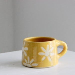 Yellow Ceramic Mugs Without Handles