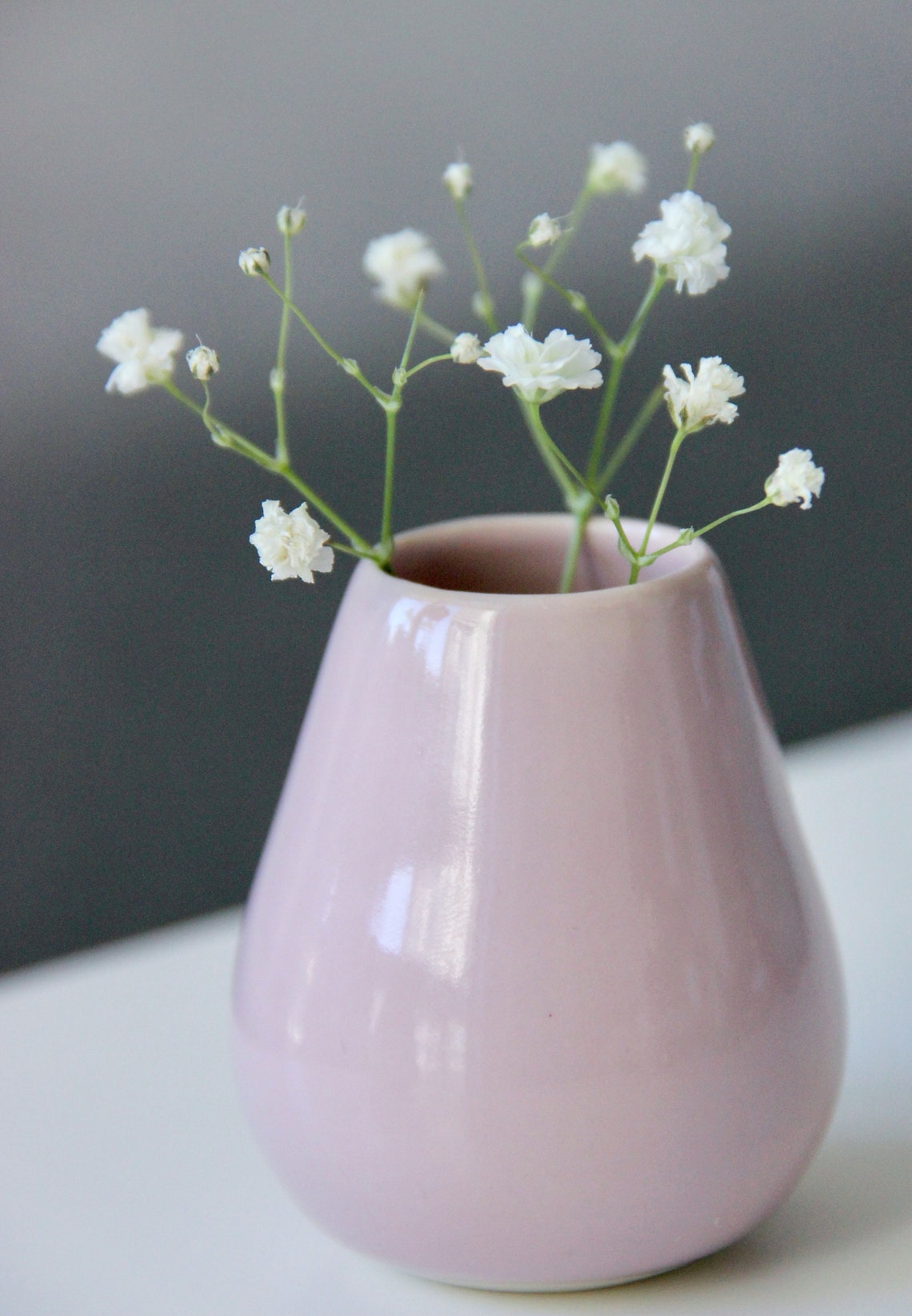 Pink Ceramic Bud Vase Handmade Small Flower Vase Pottery Etsy