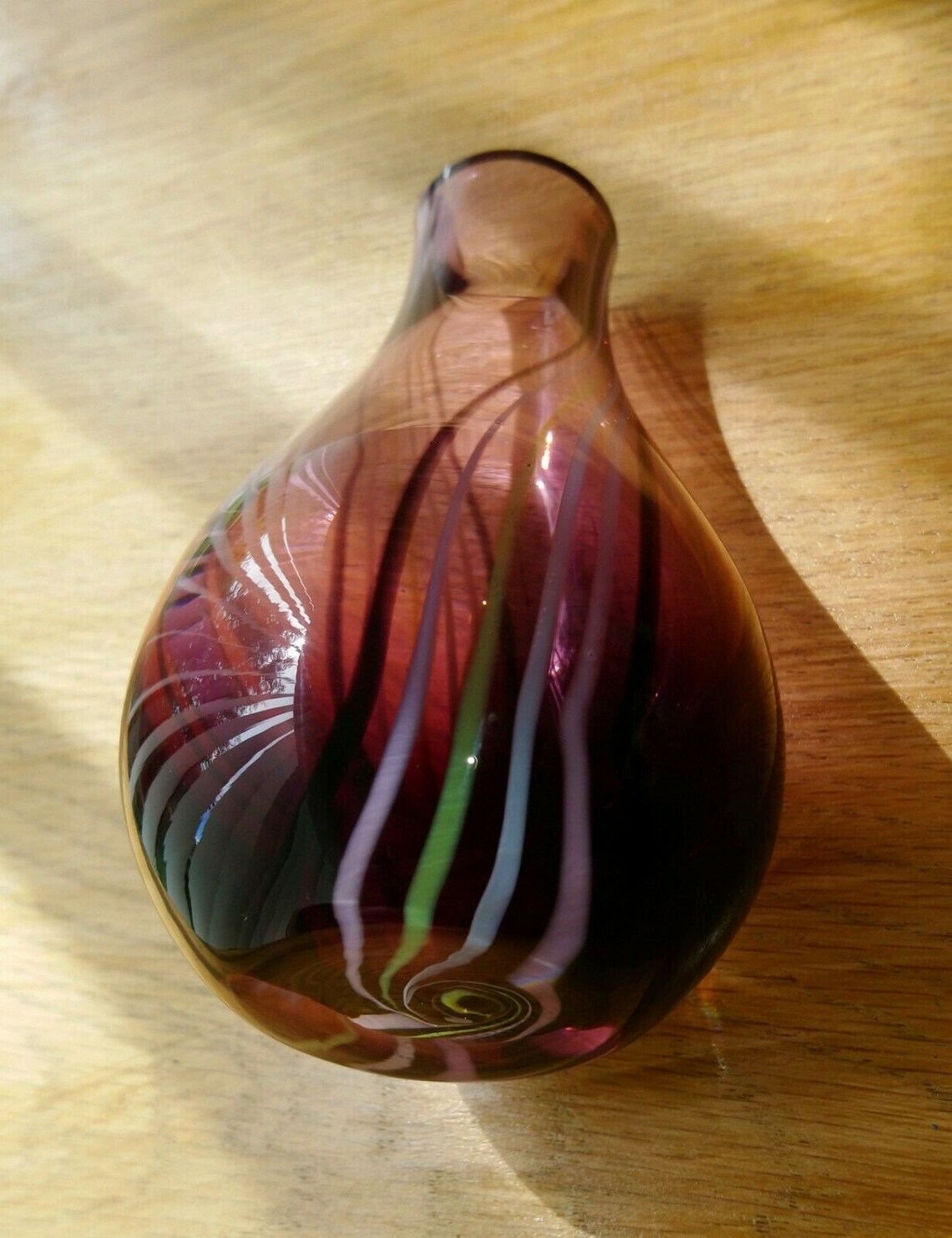 Purple Scottish Caithness Glass Vase Scottish Glassware Green | Etsy