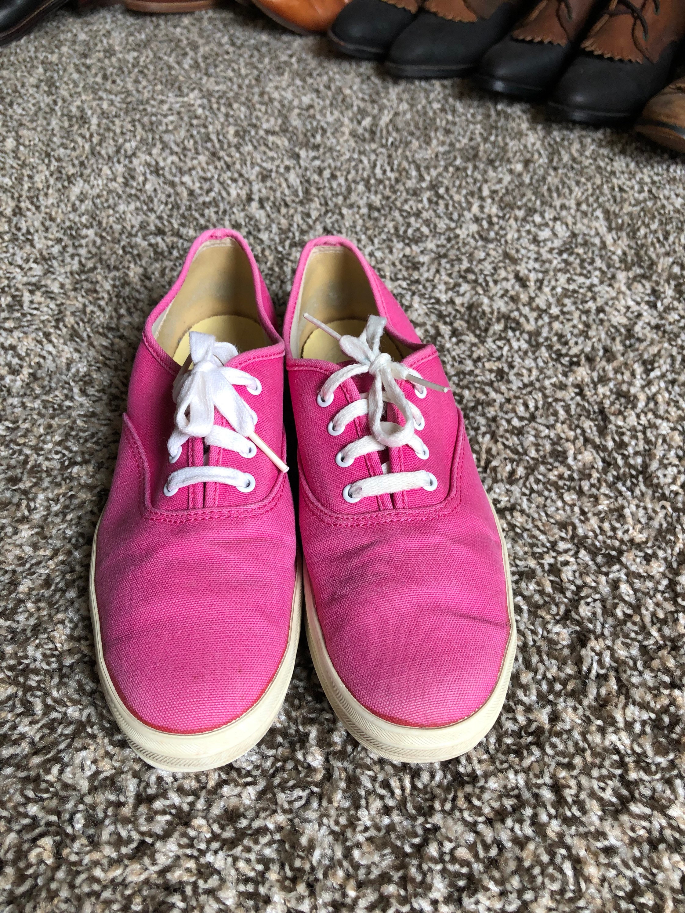 1980s KEDS Bright Pink Vintage KEDS Grandma shoes Preppy in Etsy