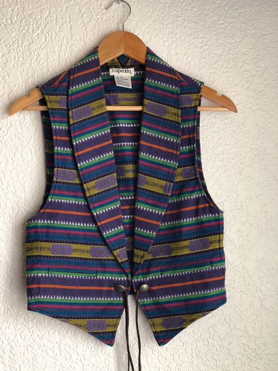 Vintage 90s Capezio Western Vest - Etsy