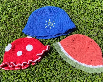 Crochet PATTERN: Basic Bucket Hat - Multiple Sizes!